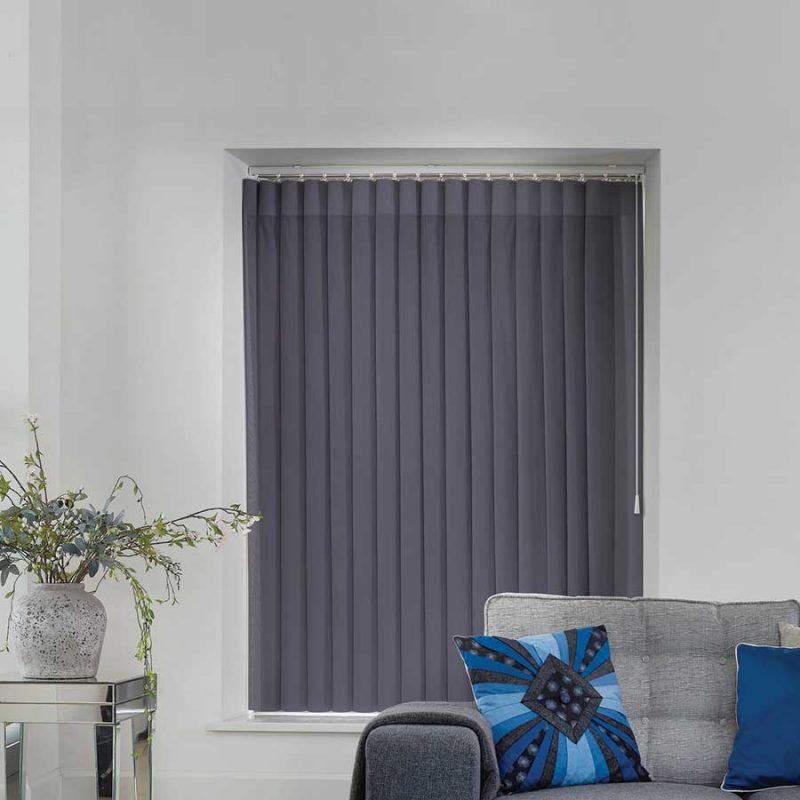 Classic Dark Grey Allusion Blind BudgetBlinds